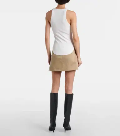 Courreges Courrèges Buckle 90's ribbed-knit cotton tank top | Thumbnail 4