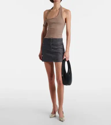 Courreges Courrèges Undressed 90's ribbed-knit cotton top | Thumbnail 2