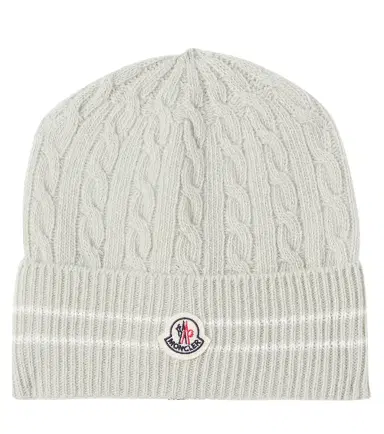 Moncler Enfant Logo virgin wool beanie | Thumbnail 1