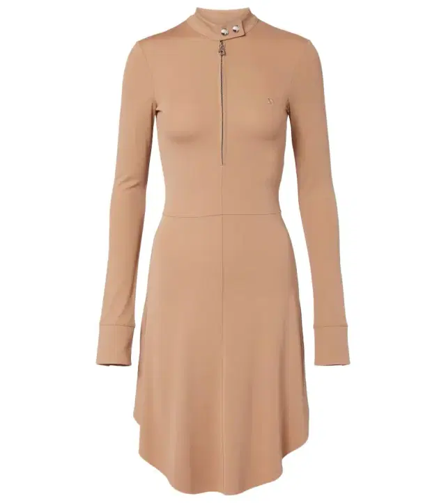 Courreges Courrèges Biker crêpe jersey minidress