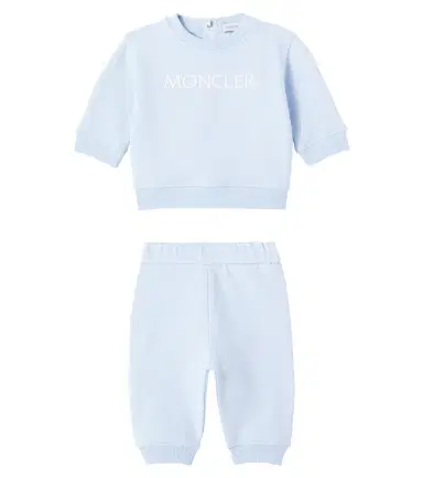 Moncler Enfant Baby cotton-blend fleece sweatshirt and sweatpants set | Thumbnail 1
