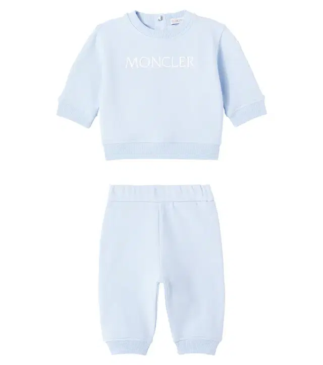 Baby cotton-blend fleece sweatshirt and sweatpants set