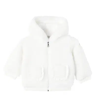 Moncler Enfant Baby hooded teddy cardigan | Thumbnail 1