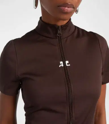 Courrèges Courrèges Interlock jersey zip-up top | Thumbnail 2