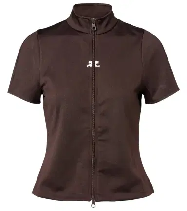 Courrèges Courrèges Interlock jersey zip-up top | Thumbnail 1