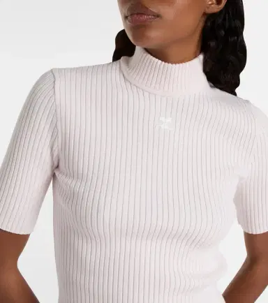 Courreges Courrèges Reedition ribbed-knit top | Thumbnail 4