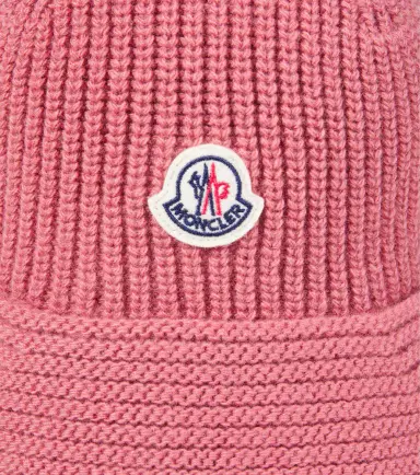 Moncler Enfant Ribbed-knit virgin wool bucket hat | Thumbnail 2