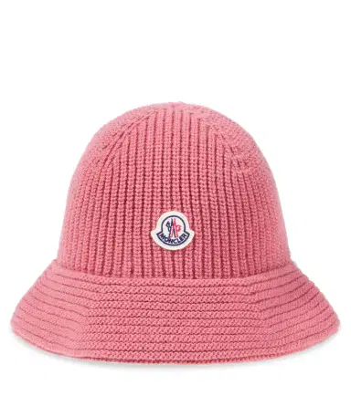 Moncler Enfant Ribbed-knit virgin wool bucket hat | Thumbnail 1