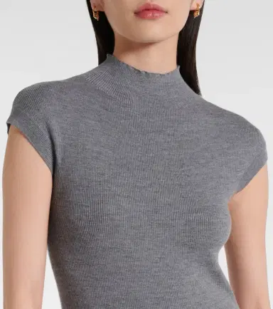 Jardin des Orangers Wool mockneck top | Thumbnail 4