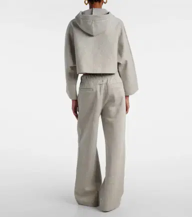 Jean Paul Gaultier Cropped embossed logo cotton hoodie | Thumbnail 4