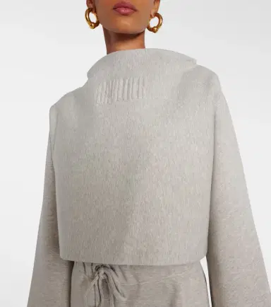 Jean Paul Gaultier Cropped embossed logo cotton hoodie | Thumbnail 6