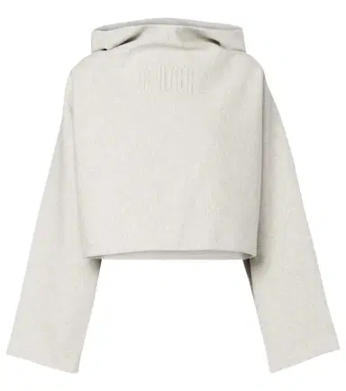 Jean Paul Gaultier Cropped embossed logo cotton hoodie | Thumbnail 1