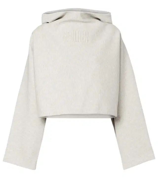 Jean Paul Gaultier Cropped embossed logo cotton hoodie