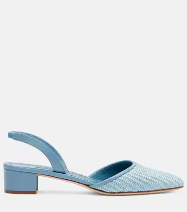 Manolo Blahnik Raffro raffia slingback pumps | Thumbnail 2 Manolo Blahnik Raffro raffia slingback pumps | Thumbnail 2