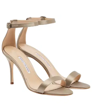 Manolo Blahnik Chaos satin sandals | Thumbnail 1 Manolo Blahnik Chaos satin sandals | Thumbnail 1