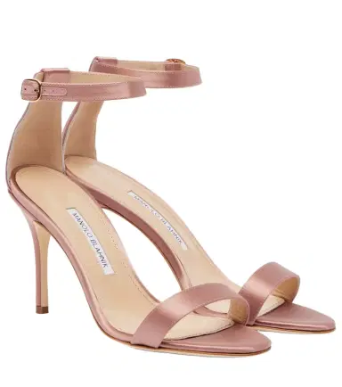 Manolo Blahnik Chaos satin sandals | Thumbnail 1 Manolo Blahnik Chaos satin sandals | Thumbnail 1
