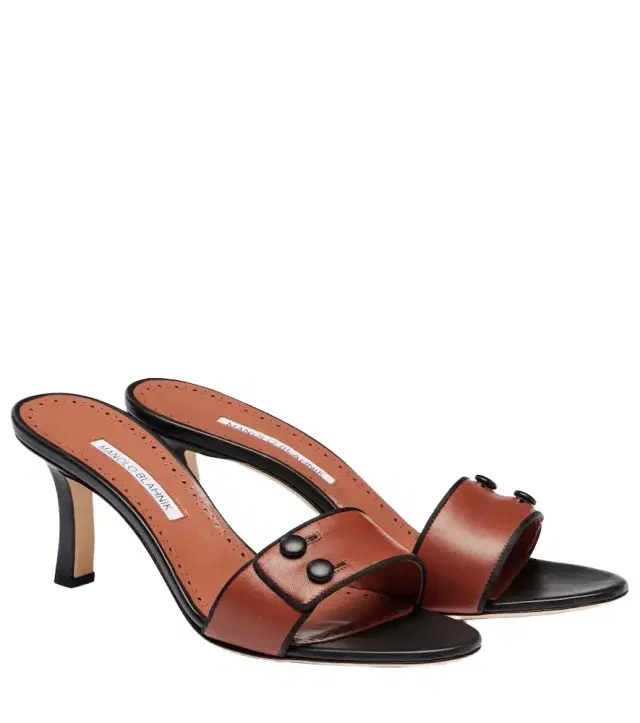 Manolo Blahnik Muluka 70 leather mules