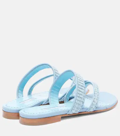 Manolo Blahnik Susara raffia thong sandals | Thumbnail 3 Manolo Blahnik Susara raffia thong sandals | Thumbnail 3