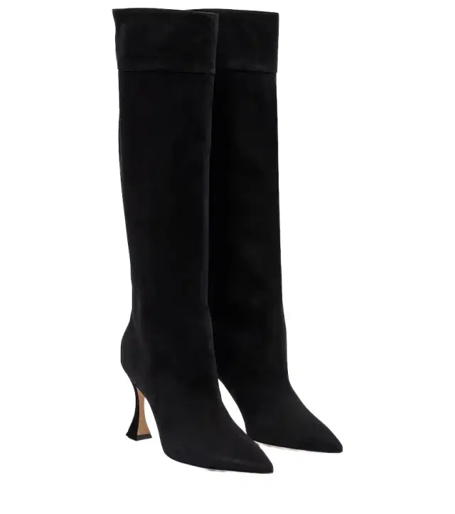 Manolo Blahnik Miralone 90 suede knee-high boots