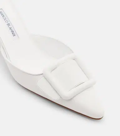 Manolo Blahnik Maysale 50 leather mules | Thumbnail 3 Manolo Blahnik Maysale 50 leather mules | Thumbnail 3