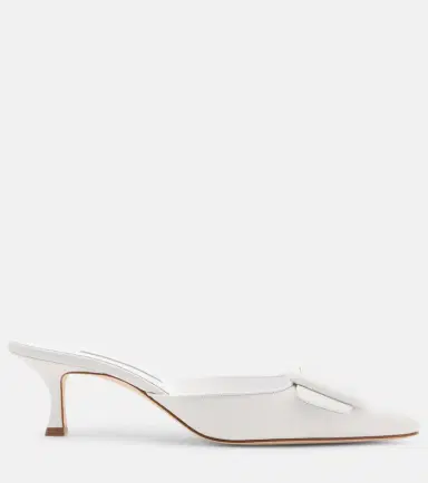 Manolo Blahnik Maysale 50 leather mules | Thumbnail 4 Manolo Blahnik Maysale 50 leather mules | Thumbnail 4