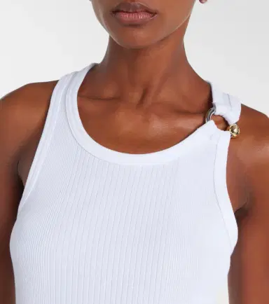 Jean Paul Gaultier Piercing cotton jersey tank top | Thumbnail 2