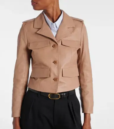 Dorothee Schumacher Sleek Statement cropped leather jacket | Thumbnail 7 Dorothee Schumacher Sleek Statement cropped leather jacket | Thumbnail 7