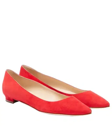 Manolo Blahnik BB suede ballet flats | Thumbnail 1 Manolo Blahnik BB suede ballet flats | Thumbnail 1