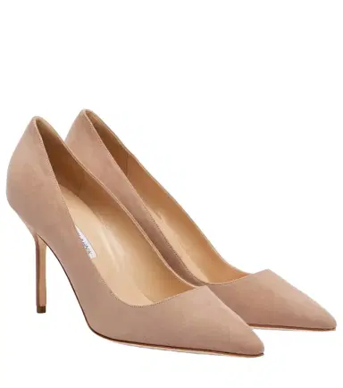Manolo Blahnik BB 90 suede pumps | Thumbnail 1 Manolo Blahnik BB 90 suede pumps | Thumbnail 1