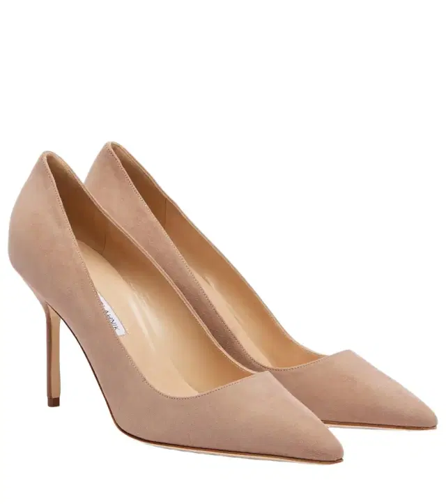 Manolo Blahnik BB 90 suede pumps