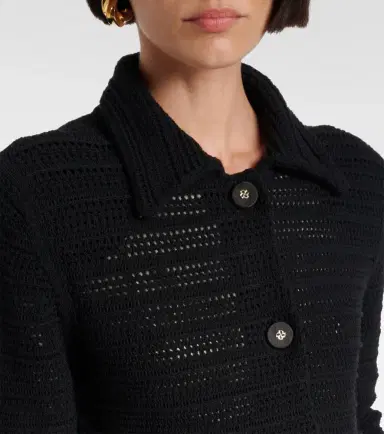 Dorothee Schumacher Precise Pointelle cotton-blend cardigan | Thumbnail 4