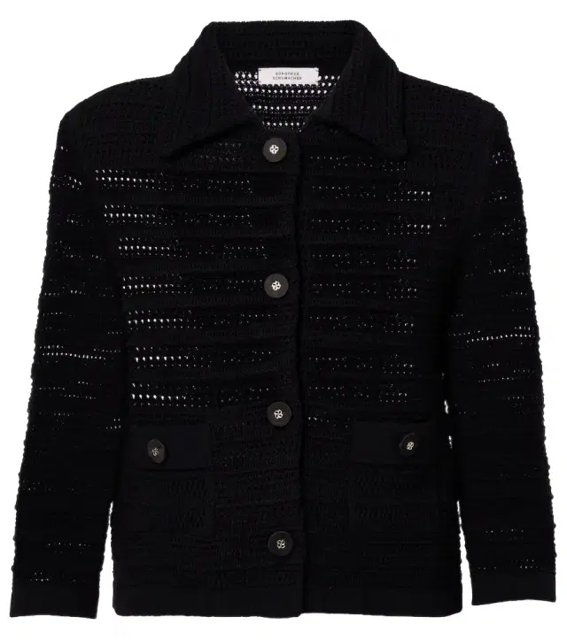 Dorothee Schumacher Precise Pointelle cotton-blend cardigan
