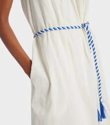 Velvet Juliette embroidered cotton midi dress | Thumbnail 4