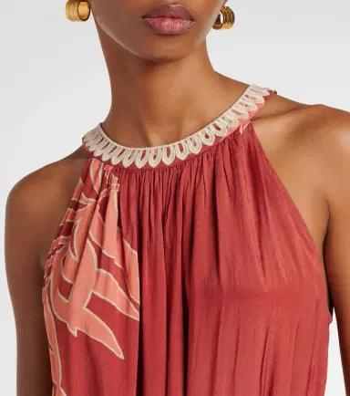 Velvet Odessa printed maxi dress | Thumbnail 4
