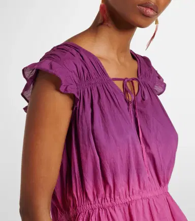 Velvet Kaia gathered cotton top | Thumbnail 3