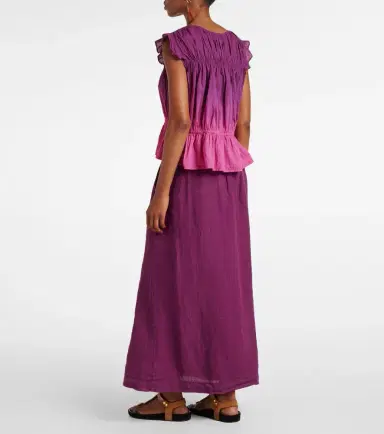 Velvet Kaia gathered cotton top | Thumbnail 5
