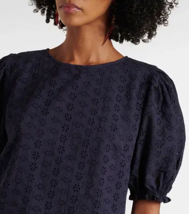 Velvet Dalyn embroidered cotton blouse | Thumbnail 5