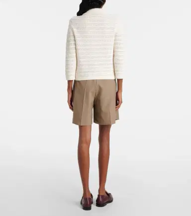 Dorothee Schumacher Precise Pointelle cotton-blend cardigan | Thumbnail 4