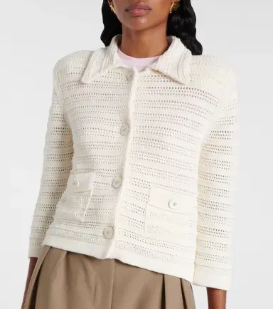 Dorothee Schumacher Precise Pointelle cotton-blend cardigan | Thumbnail 6