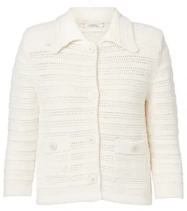 Dorothee Schumacher Precise Pointelle cotton-blend cardigan | Thumbnail 1