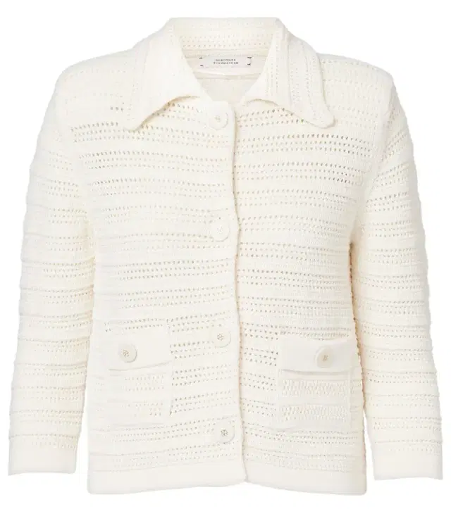 Dorothee Schumacher Precise Pointelle cotton-blend cardigan