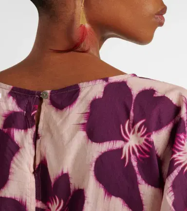 Velvet Delilah floral cotton poplin blouse | Thumbnail 2