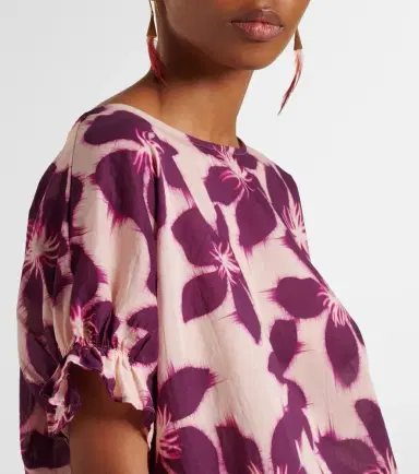 Velvet Delilah floral cotton poplin blouse | Thumbnail 6