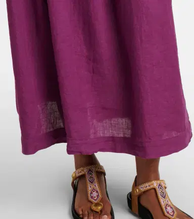 Velvet Linda linen maxi skirt | Thumbnail 5