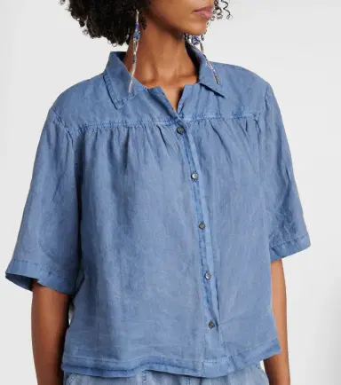 Velvet Rowan linen shirt | Thumbnail 4