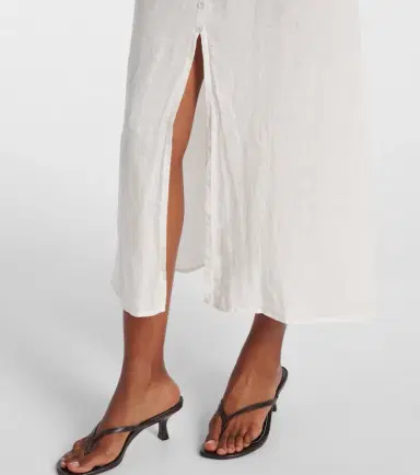 Velvet Janet linen midi dress | Thumbnail 4