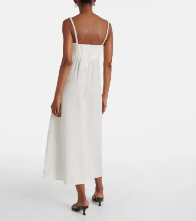 Velvet Janet linen midi dress | Thumbnail 5