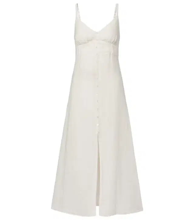Velvet Janet linen midi dress