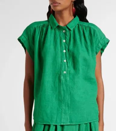 Velvet Elowen linen top | Thumbnail 4