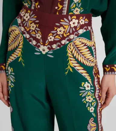 Etro Printed silk wide-leg pants | Thumbnail 2